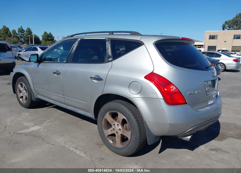2005 NISSAN MURANO SL VIN: JN8AZ08T85W313783