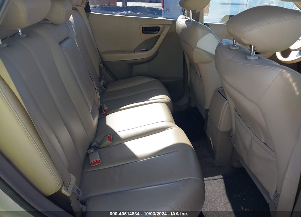 2005 NISSAN MURANO SL VIN: JN8AZ08T85W313783