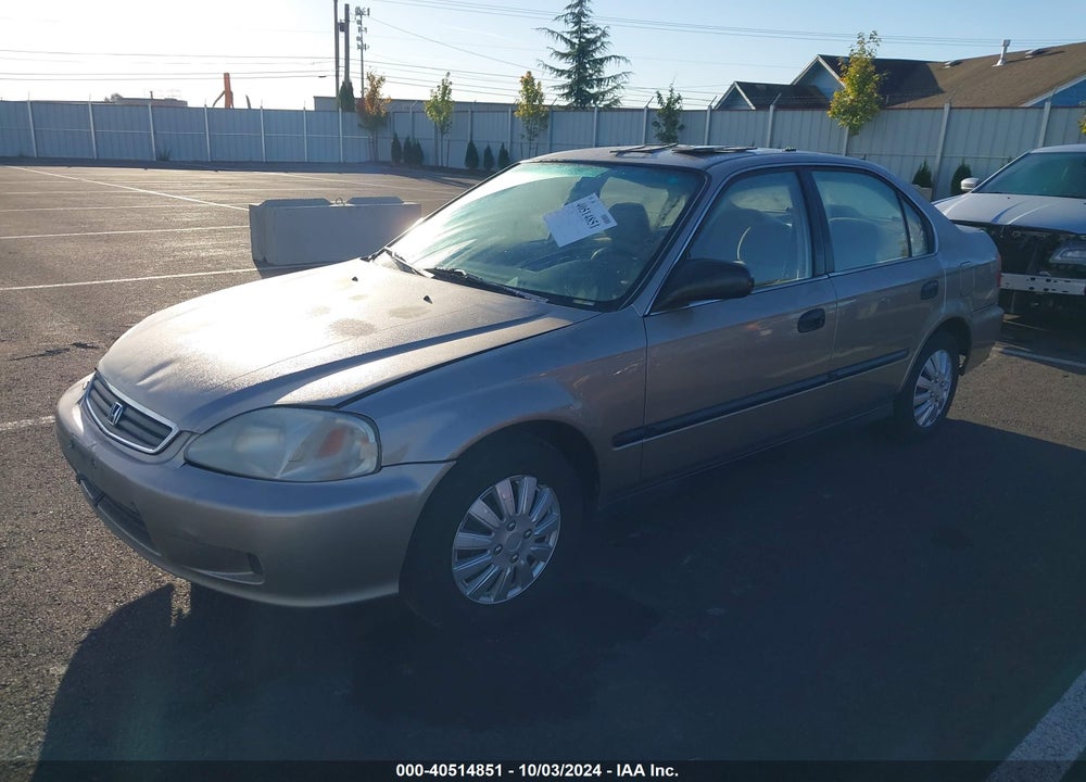 2000 HONDA CIVIC LX VIN: 1HGEJ6678YL045144