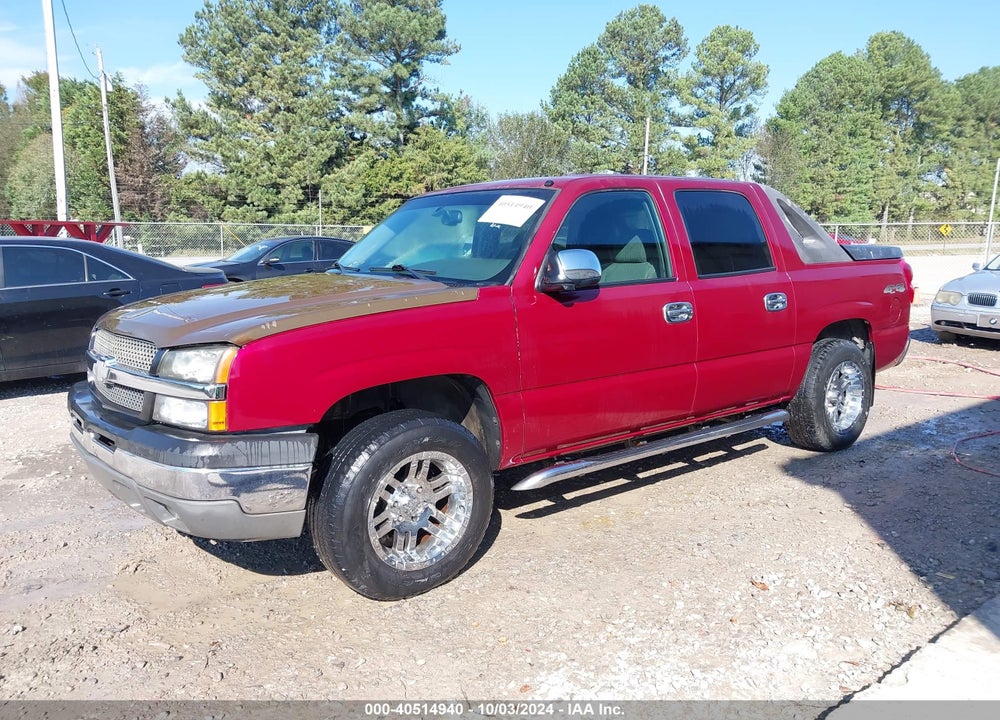2004 CHEVROLET AVALANCHE 1500 VIN: 3GNEK12T34G136175