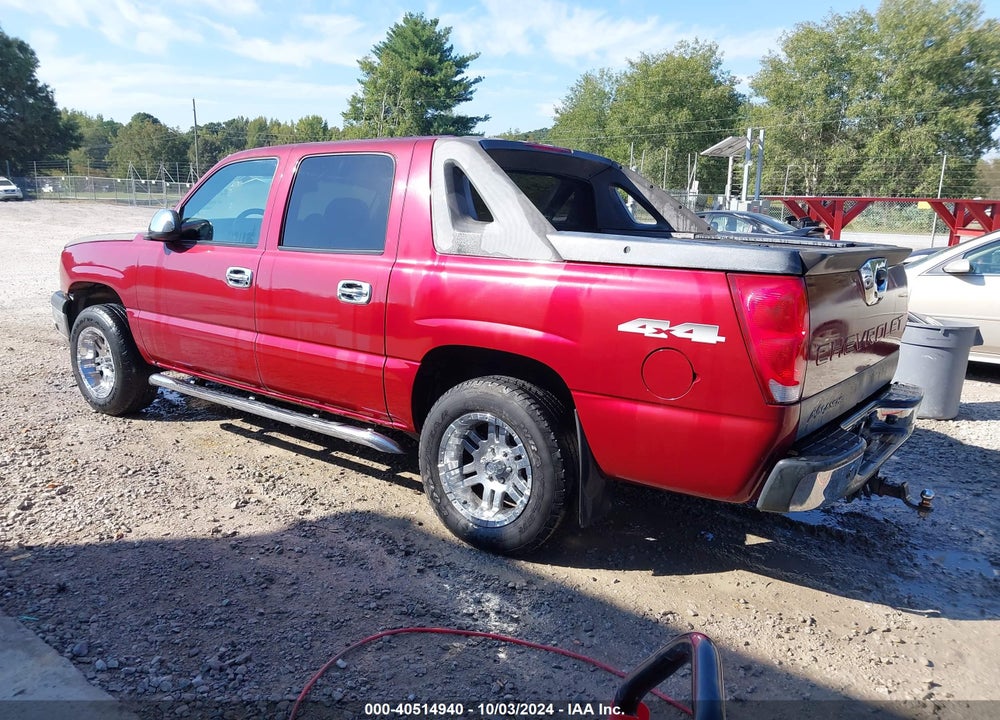2004 CHEVROLET AVALANCHE 1500 VIN: 3GNEK12T34G136175
