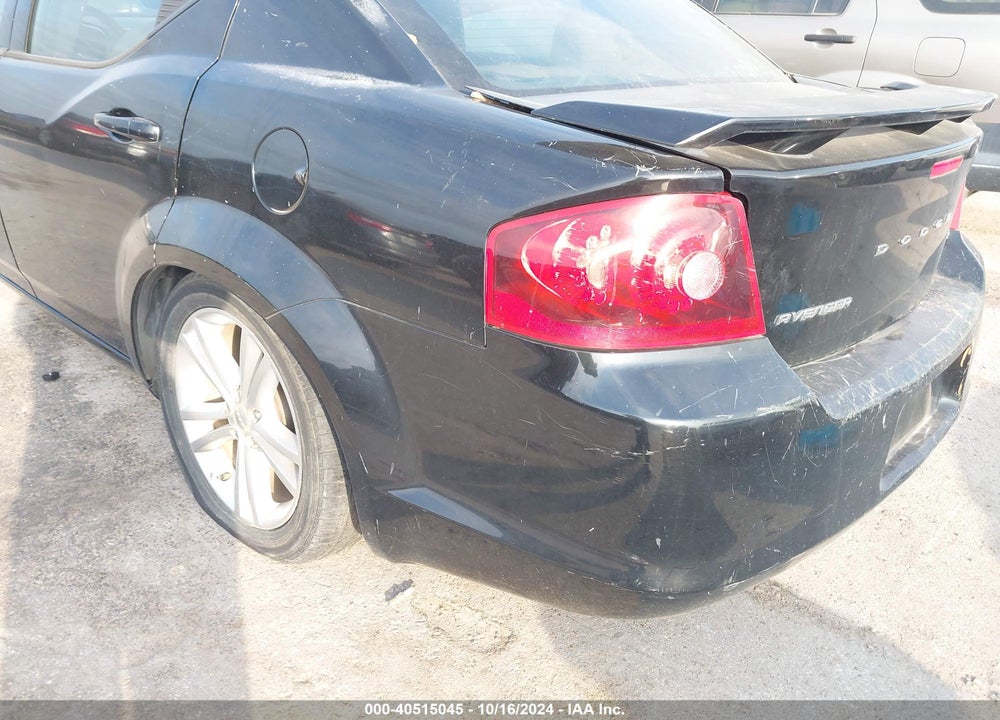 2012 DODGE AVENGER SXT PLUS VIN: 1C3CDZEG9CN260453