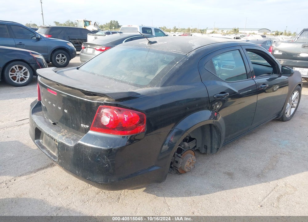 2012 DODGE AVENGER SXT PLUS VIN: 1C3CDZEG9CN260453