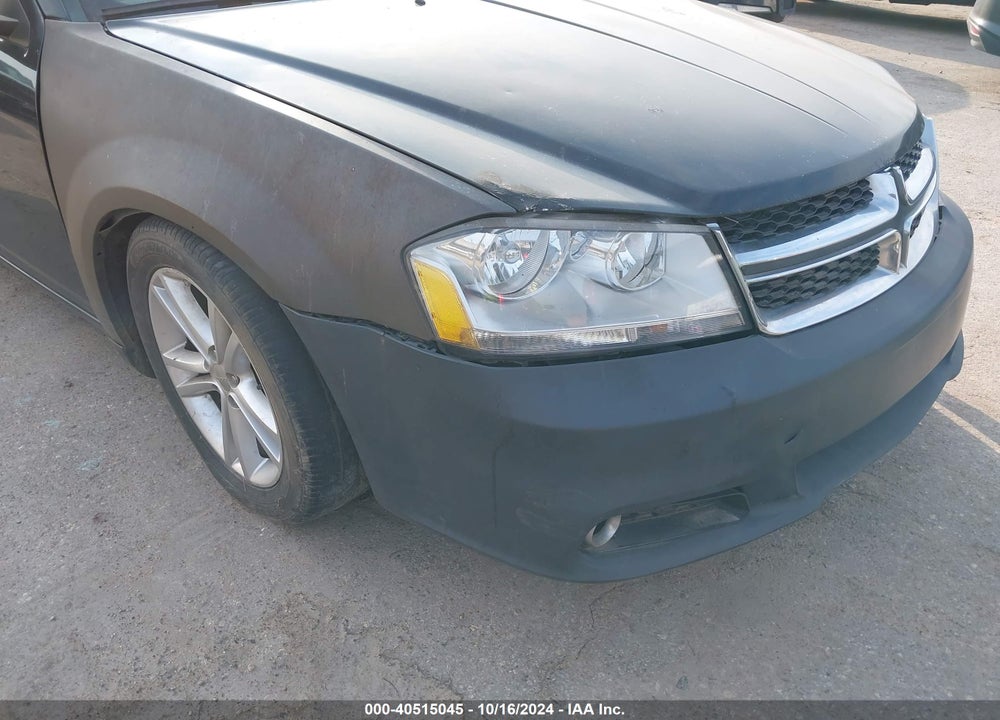 2012 DODGE AVENGER SXT PLUS VIN: 1C3CDZEG9CN260453