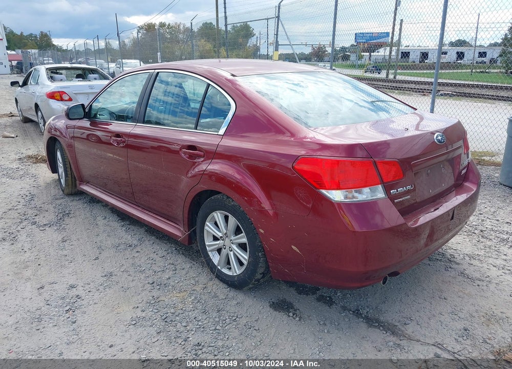 2012 SUBARU LEGACY 2.5I VIN: 4S3BMCA69C3042882