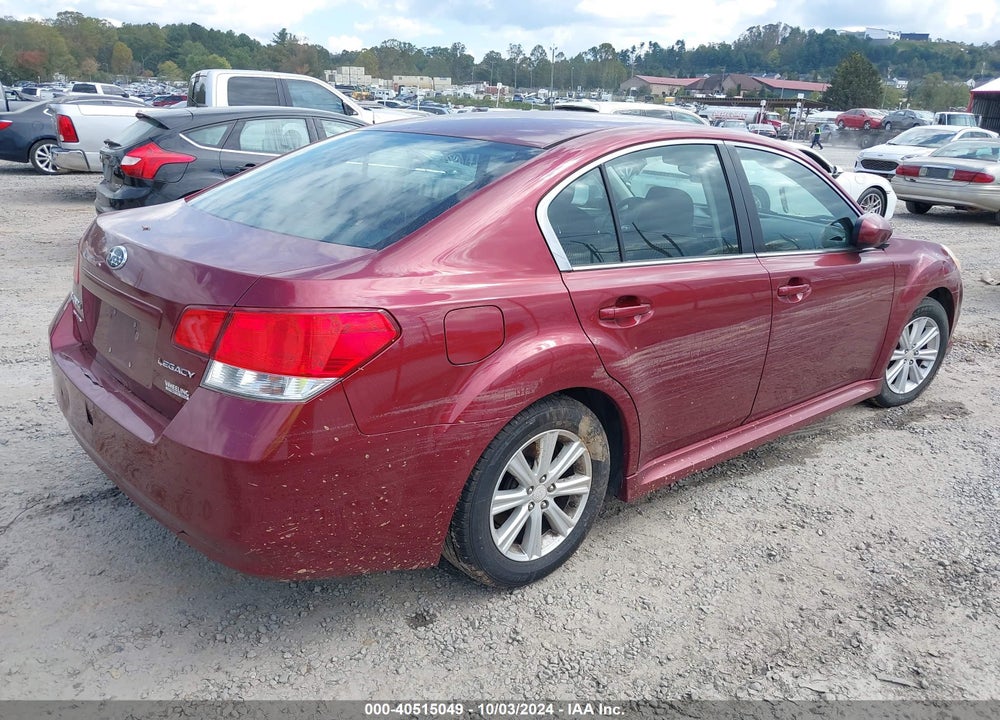 2012 SUBARU LEGACY 2.5I VIN: 4S3BMCA69C3042882