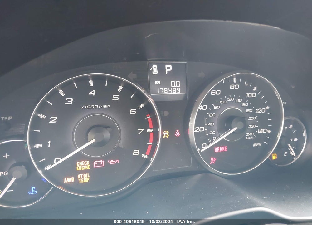 2012 SUBARU LEGACY 2.5I VIN: 4S3BMCA69C3042882