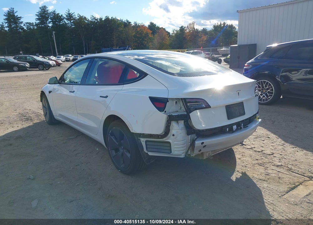 2022 TESLA MODEL 3 REAR-WHEEL DRIVE VIN: 5YJ3E1EA4NF320629