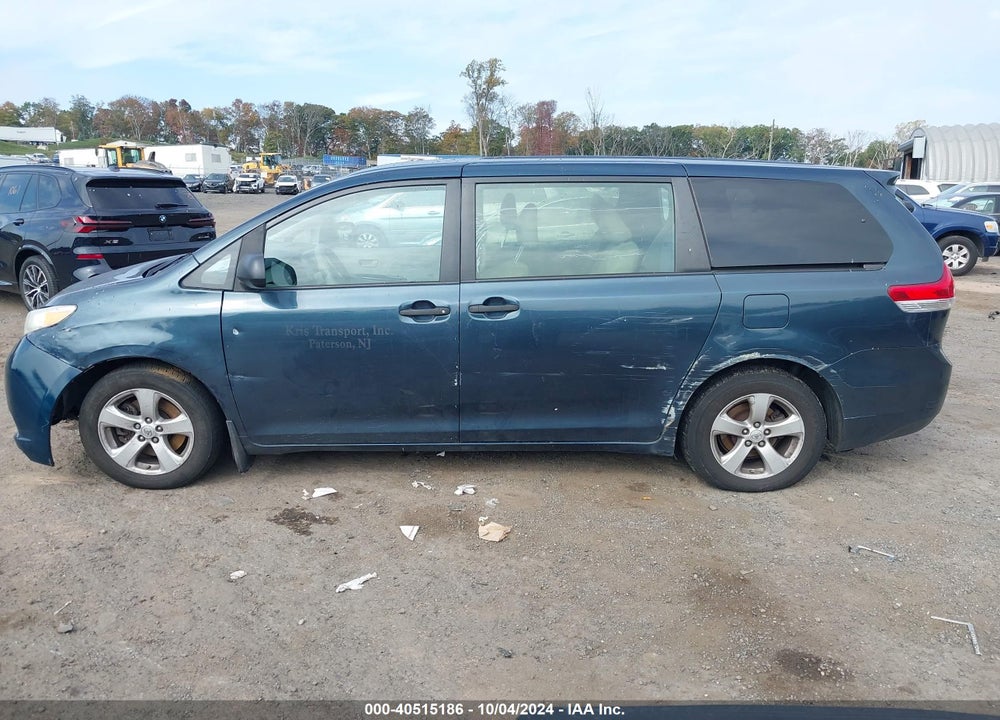 2011 TOYOTA SIENNA BASE V6 VIN: 5TDZK3DC9BS075707