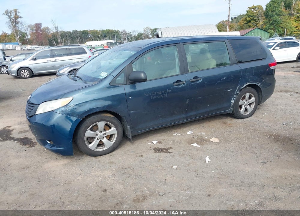 2011 TOYOTA SIENNA BASE V6 VIN: 5TDZK3DC9BS075707