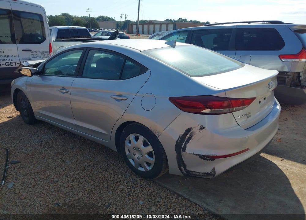 2017 HYUNDAI ELANTRA SE VIN: KMHD74LF9HU074165