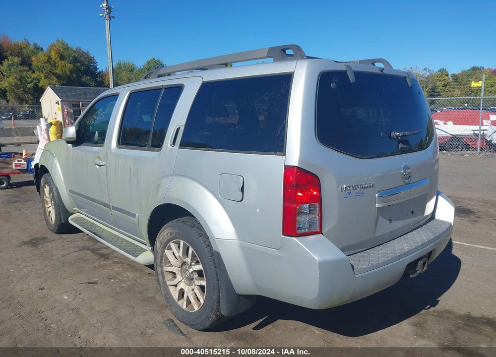 2010 NISSAN PATHFINDER LE VIN: 5N1AR1NB2AC625778