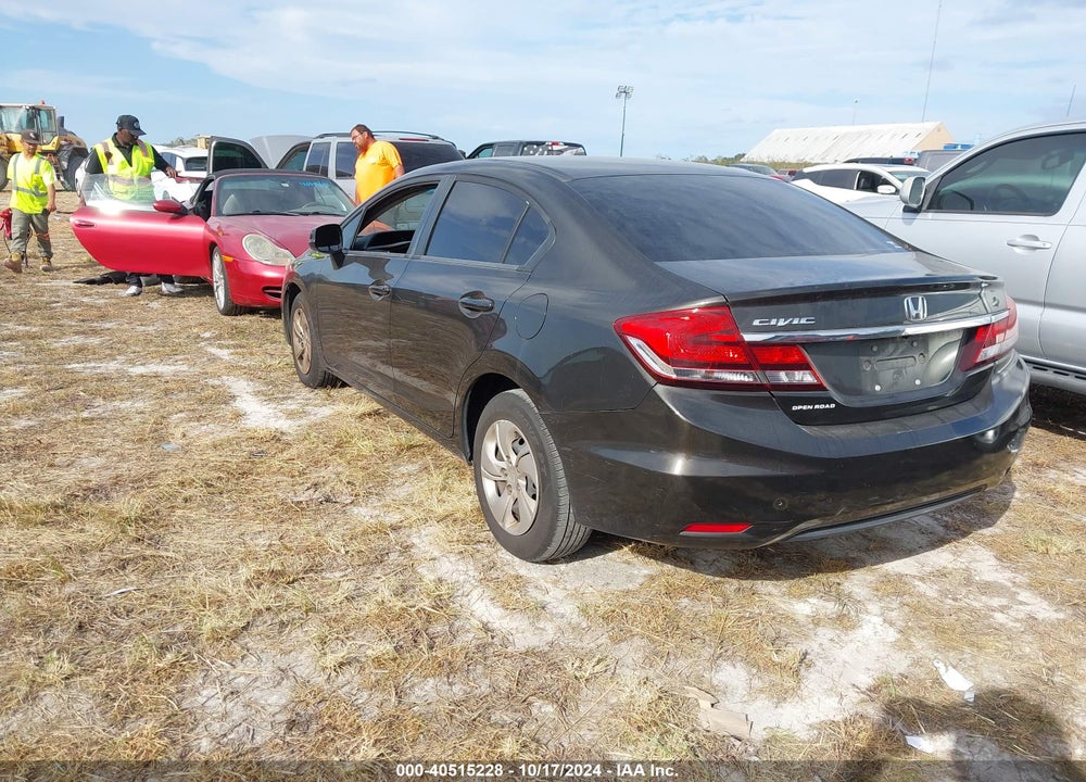 2013 HONDA CIVIC LX VIN: 19XFB2F54DE254763