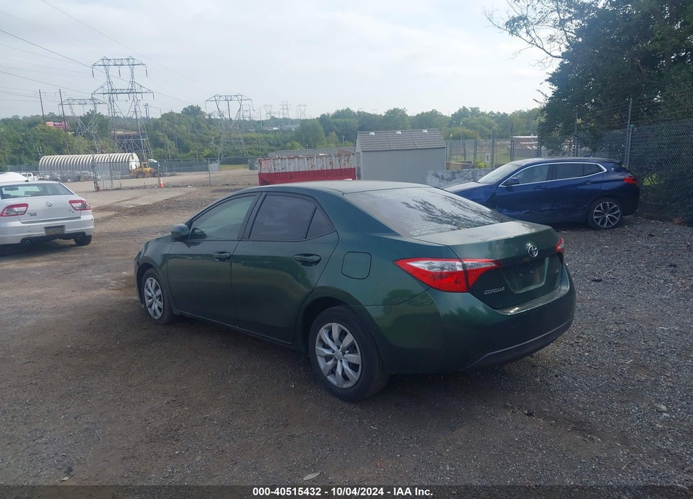 2015 TOYOTA COROLLA LE VIN: 2T1BURHE5FC353012
