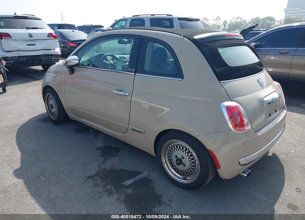 2012 FIAT 500C LOUNGE VIN: 3C3CFFER2CT171754