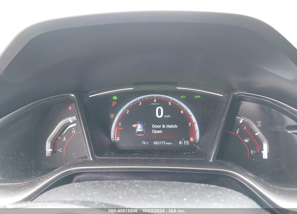 2019 HONDA CIVIC SPORT TOURING VIN: SHHFK7H95KU217935