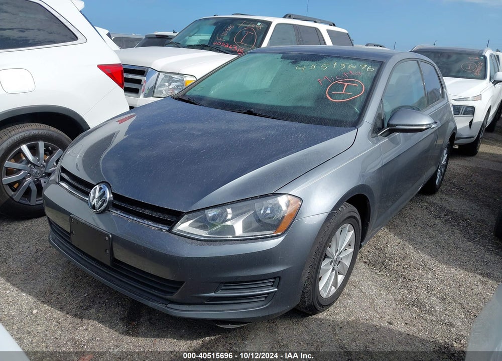 2015 VOLKSWAGEN GOLF TSI S 2-DOOR VIN: 3VW917AU8FM097420