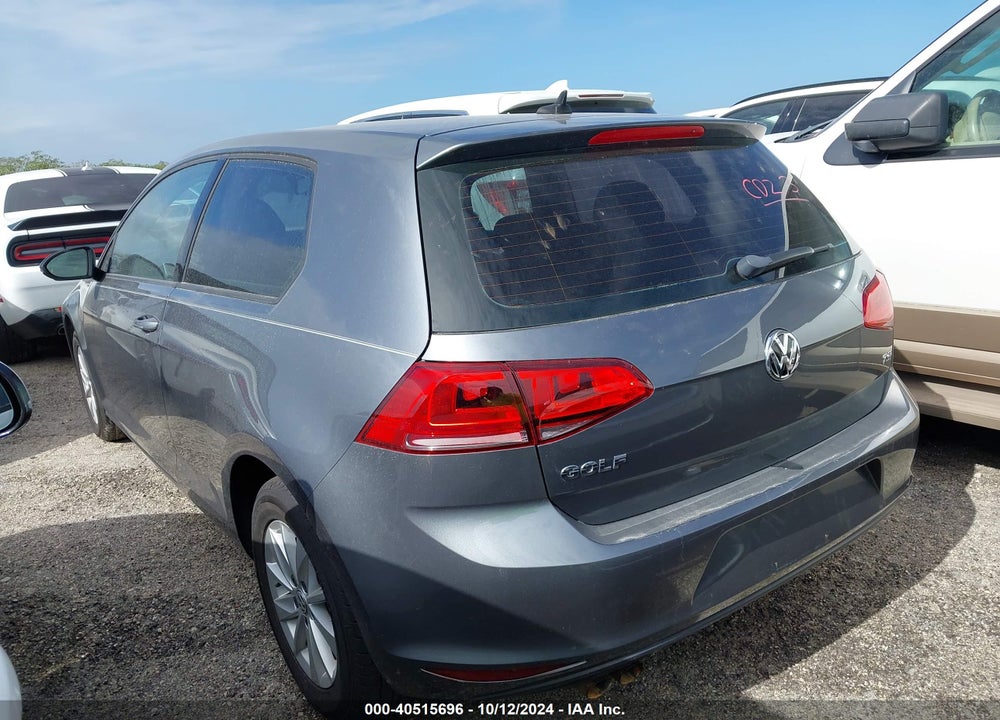 2015 VOLKSWAGEN GOLF TSI S 2-DOOR VIN: 3VW917AU8FM097420