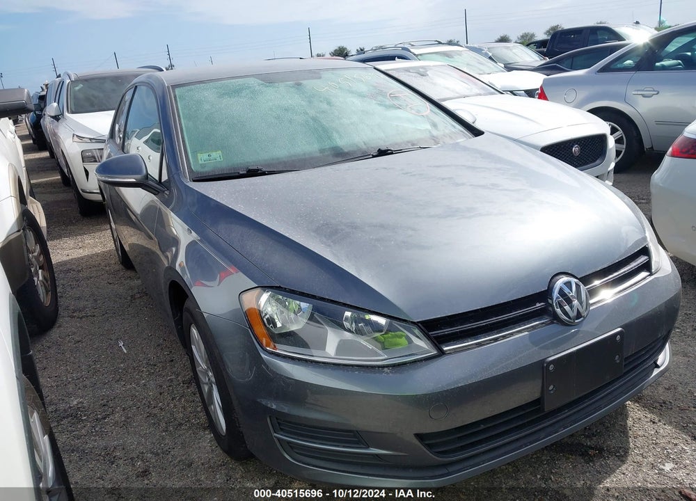 2015 VOLKSWAGEN GOLF TSI S 2-DOOR VIN: 3VW917AU8FM097420
