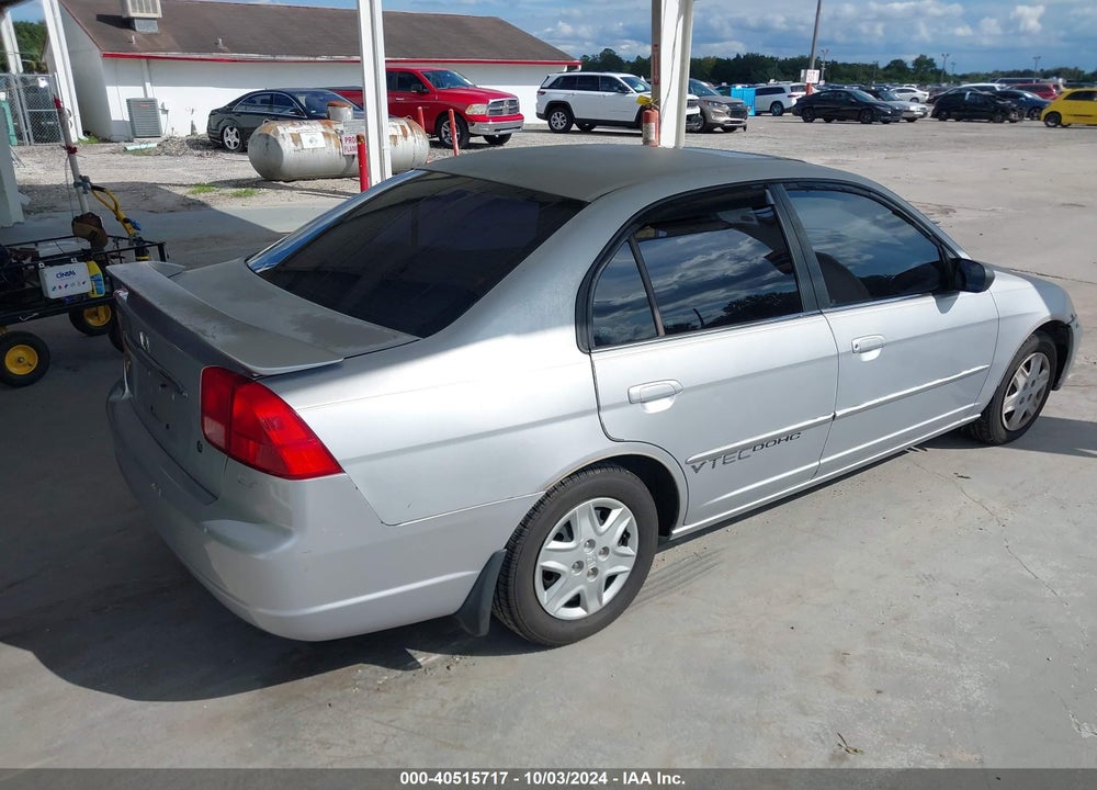 2001 HONDA CIVIC EX VIN: 1HGES26791L010835