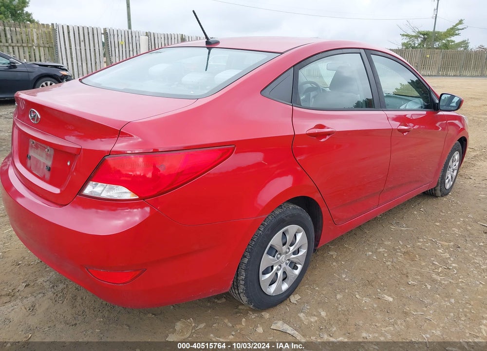 2017 HYUNDAI ACCENT SE VIN: KMHCT4AE0HU306587