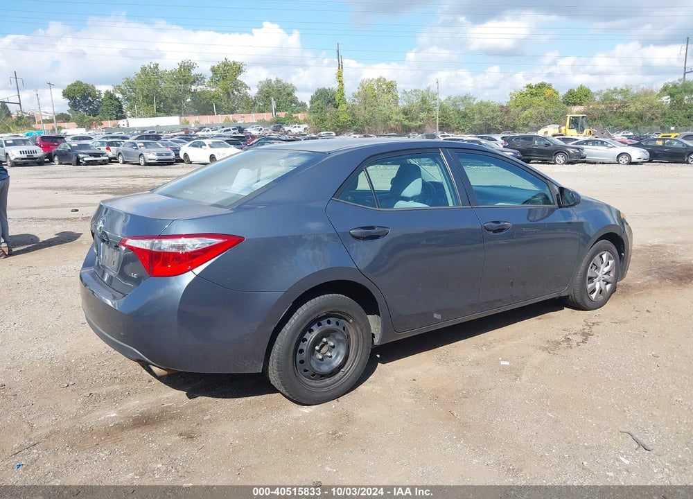 2014 TOYOTA COROLLA LE VIN: 2T1BURHE4EC003949