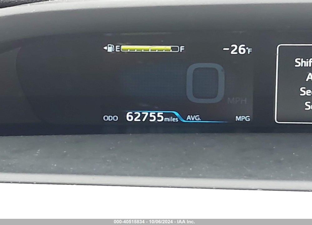 2020 TOYOTA PRIUS XLE VIN: JTDKARFUXL3120721