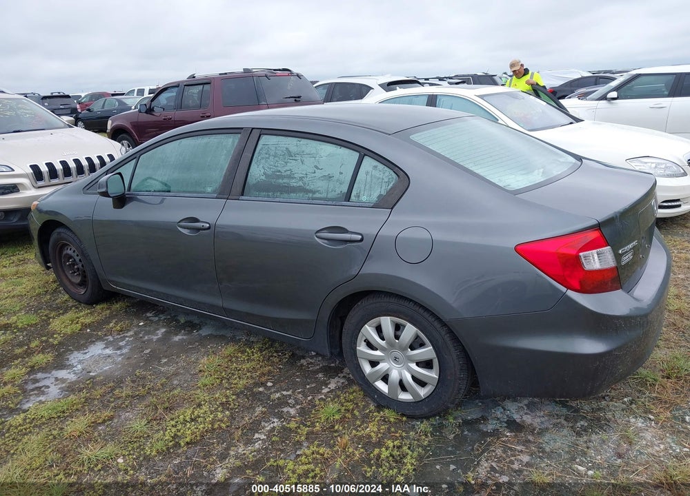 2012 HONDA CIVIC VIN: 2HGFB2F51CH318889