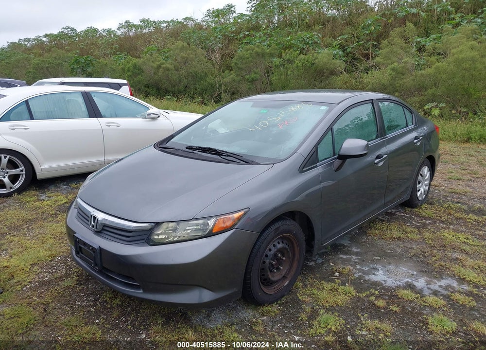 2012 HONDA CIVIC VIN: 2HGFB2F51CH318889