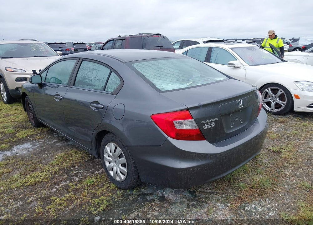 2012 HONDA CIVIC VIN: 2HGFB2F51CH318889