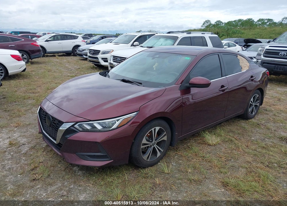 2022 NISSAN SENTRA SV XTRONIC CVT VIN: 3N1AB8CV2NY210183