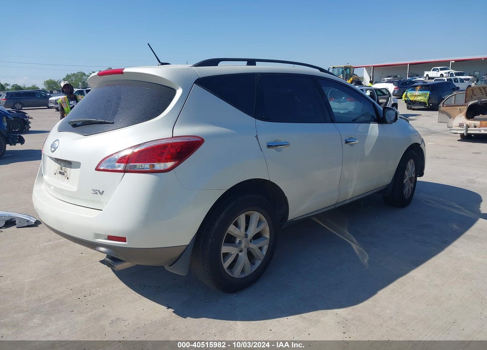 2011 NISSAN MURANO SV VIN: JN8AZ1MU0BW055694