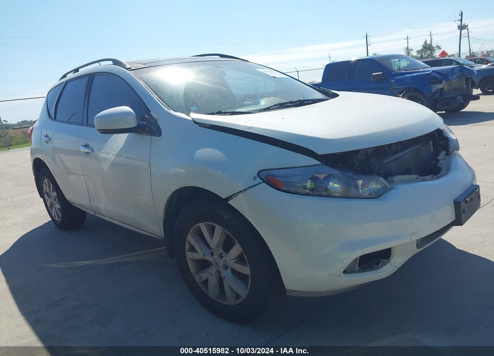 2011 NISSAN MURANO SV VIN: JN8AZ1MU0BW055694