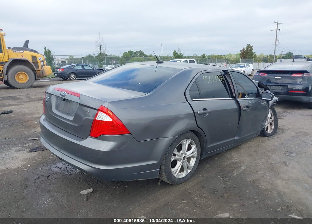 2012 FORD FUSION SE VIN: 3FAHP0HAXCR161607