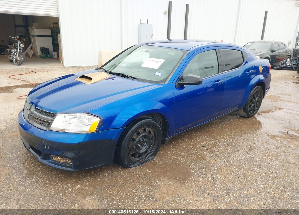 2013 DODGE AVENGER SE VIN: 1C3CDZAB6DN592202
