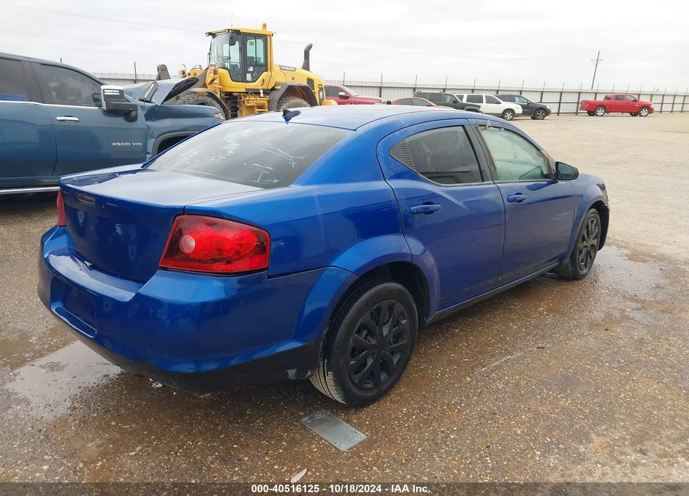 2013 DODGE AVENGER SE VIN: 1C3CDZAB6DN592202