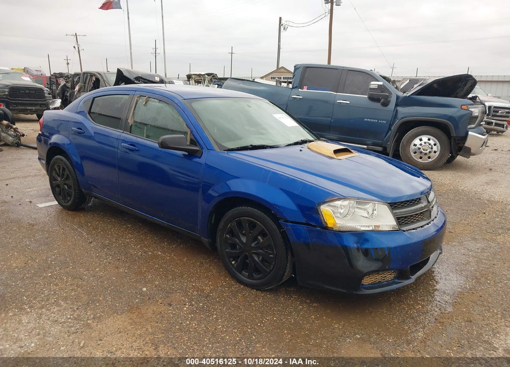 2013 DODGE AVENGER SE VIN: 1C3CDZAB6DN592202