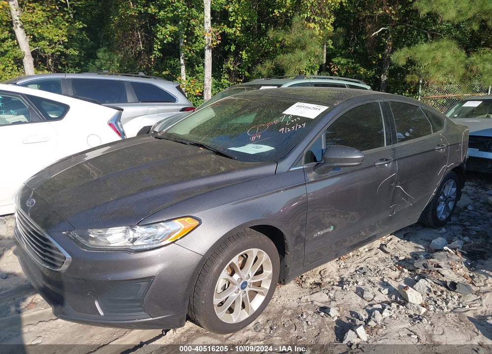 2019 FORD FUSION HYBRID SE VIN: 3FA6P0LU9KR205930