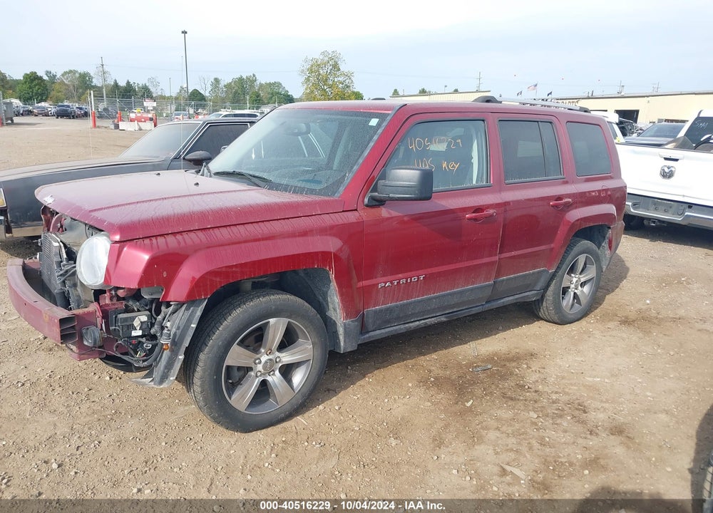 2016 JEEP PATRIOT HIGH ALTITUDE EDITION VIN: 1C4NJRFB2GD580225