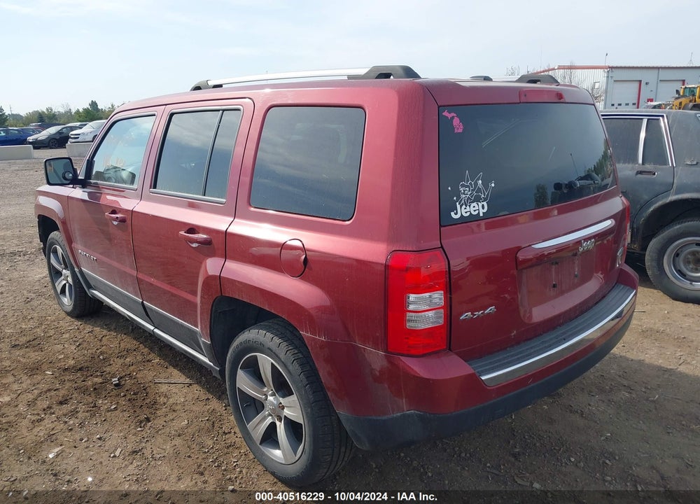 2016 JEEP PATRIOT HIGH ALTITUDE EDITION VIN: 1C4NJRFB2GD580225