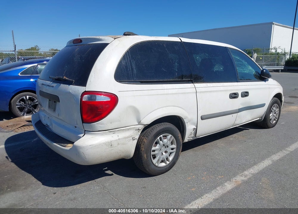 2006 DODGE GRAND CARAVAN SE VIN: 1D4GP24R76B719485
