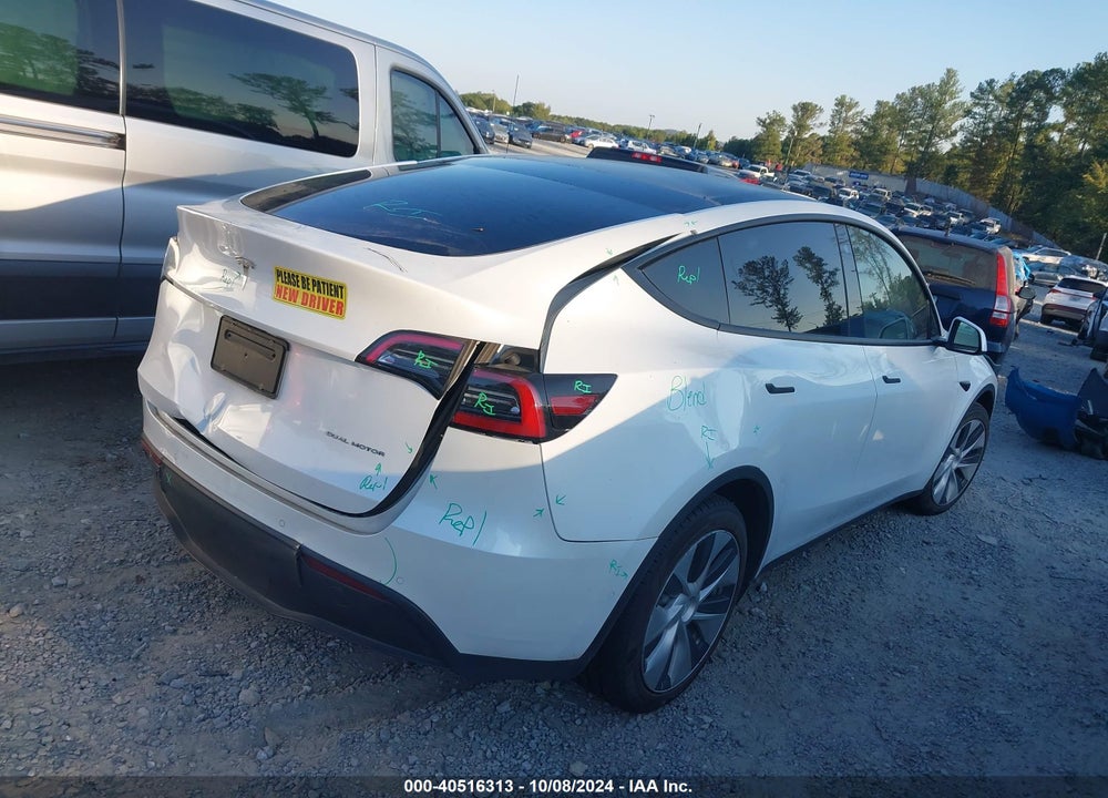 2021 TESLA MODEL Y LONG RANGE DUAL MOTOR ALL-WHEEL DRIVE VIN: 5YJYGAEE0MF188311