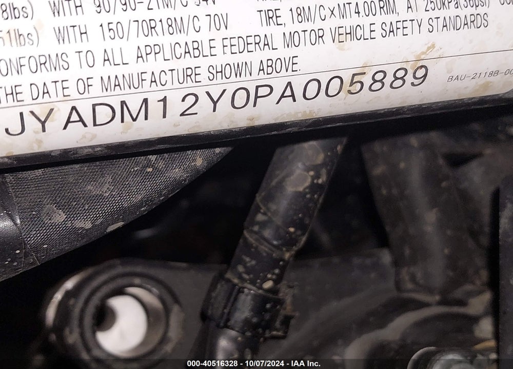 2023 YAMAHA XTZ690 VIN: JYADM12Y0PA005889
