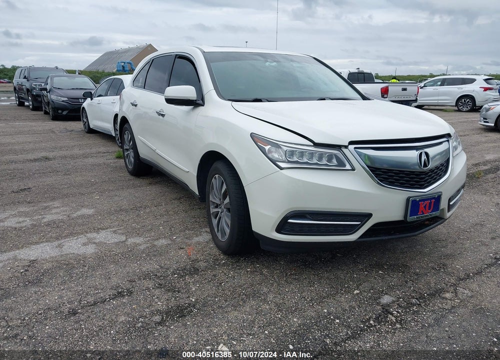 2014 ACURA MDX TECHNOLOGY PACKAGE VIN: 5FRYD4H45EB045349