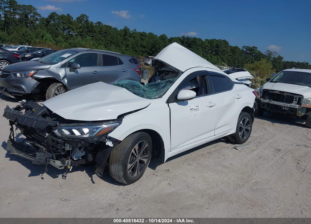 2022 NISSAN SENTRA SV XTRONIC CVT VIN: 3N1AB8CV4NY249048