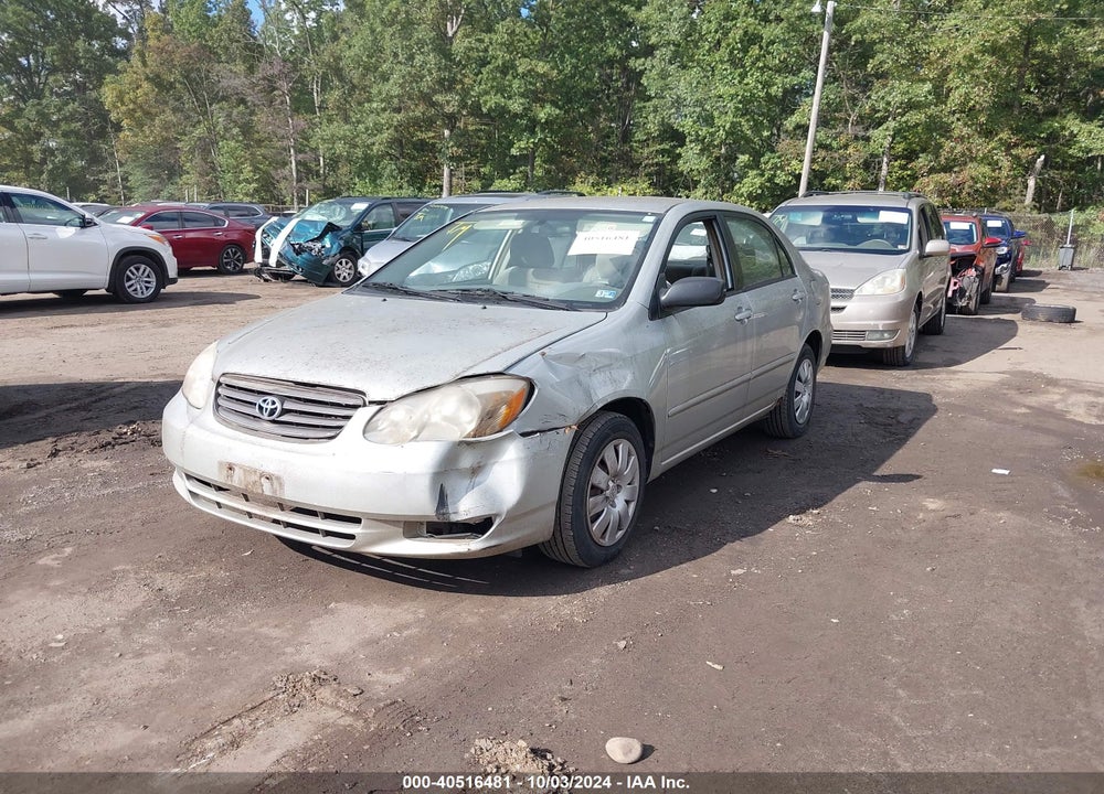 2004 TOYOTA COROLLA LE VIN: 2T1BR38E14C218881