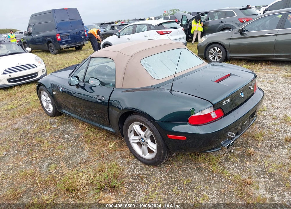 2000 BMW Z3 2.3 VIN: 4USCH9348YLF86897