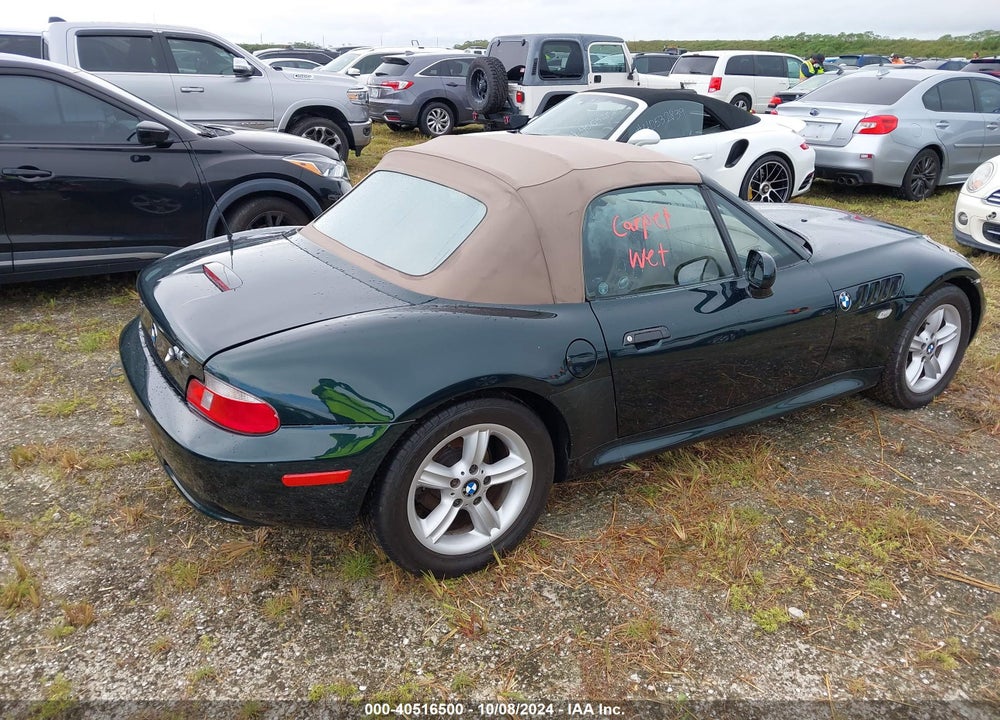 2000 BMW Z3 2.3 VIN: 4USCH9348YLF86897