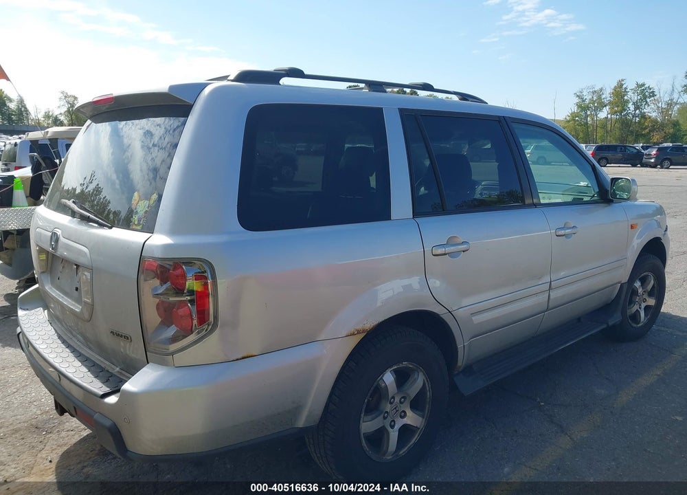 2007 HONDA PILOT EX-L VIN: 5FNYF18617B017417