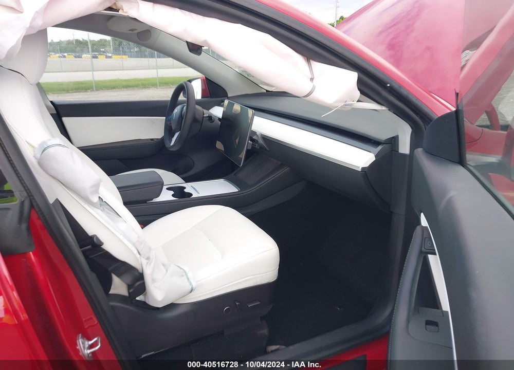 2021 TESLA MODEL Y LONG RANGE DUAL MOTOR ALL-WHEEL DRIVE VIN: 5YJYGDEE9MF189989